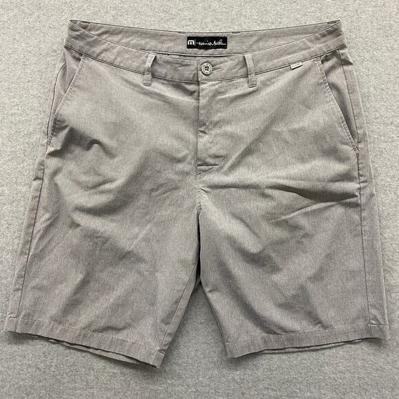 Travis Mathew shorts Mens size 38 Gray Golf Performance casual light gray - Picture 1 of 6